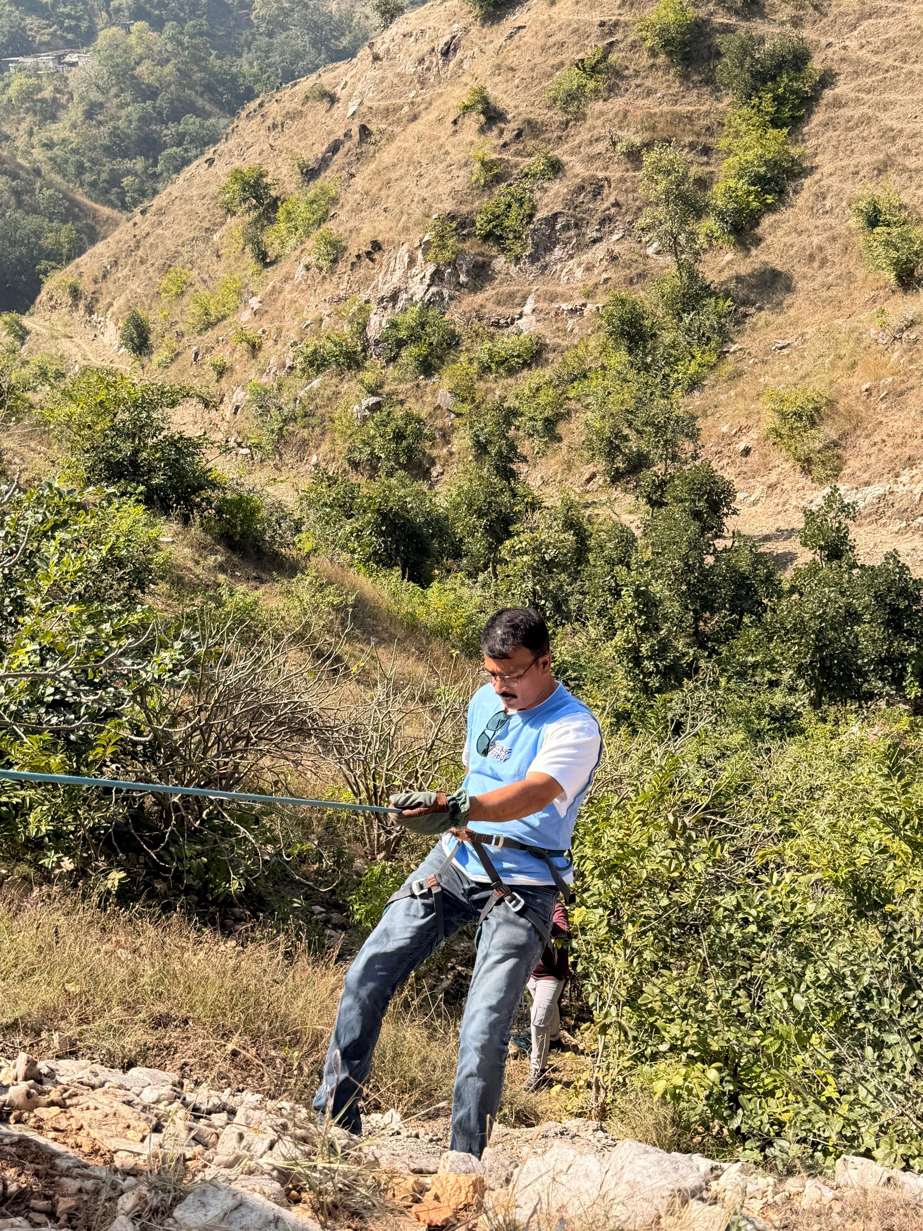 Rappelling in Kumbhalgarh