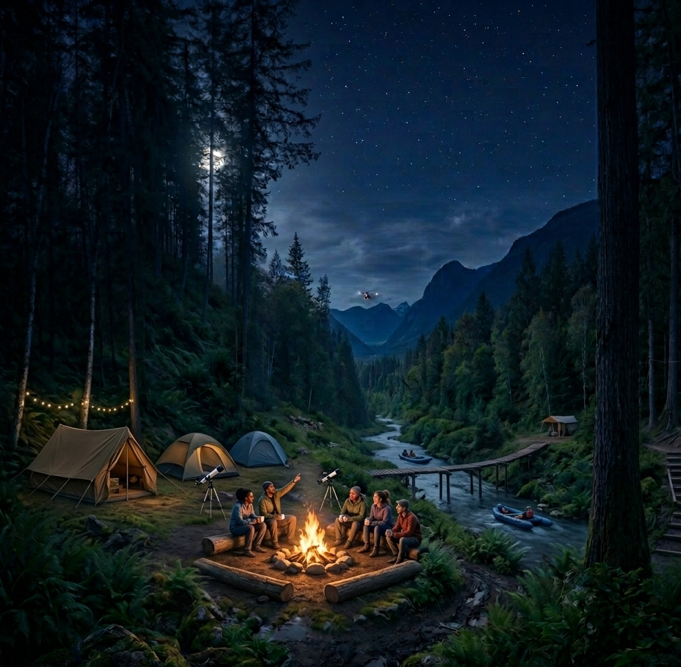 Polo Forest Survival Trekking Camp Riverside Stay
